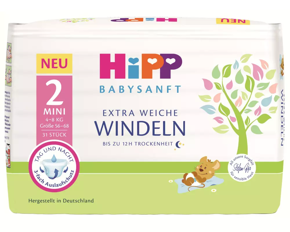 HIPP Windeln Babysanft Mini Grösse 2