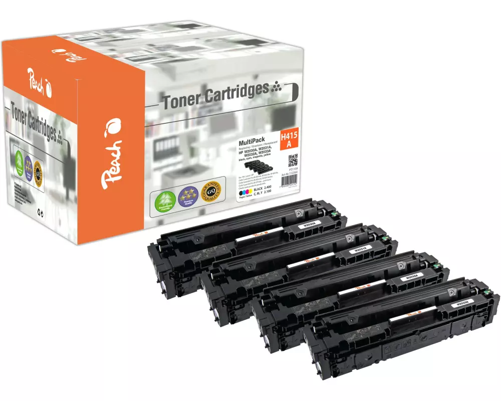 Peach Toner HP Nr. 415A / W2030-3A BK, C, M, Y