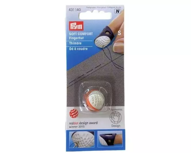 Prym Fingerhut Ergonomics S, Orange