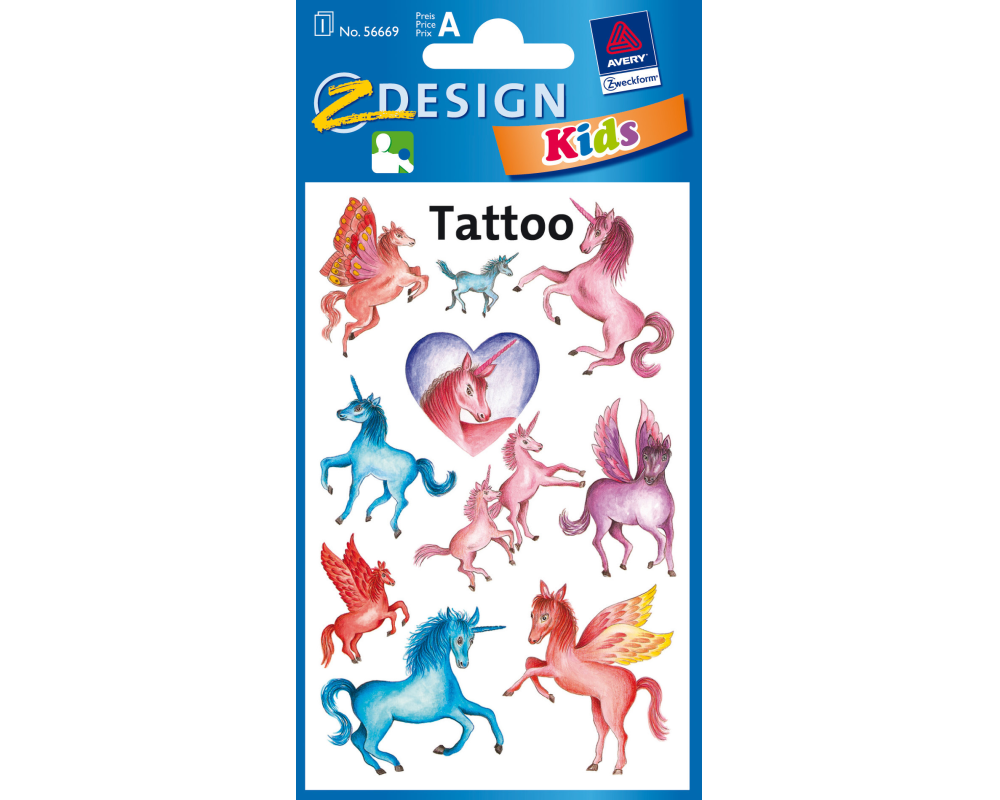 Z-DESIGN Sticker Tattoo 56669 Einhorn
