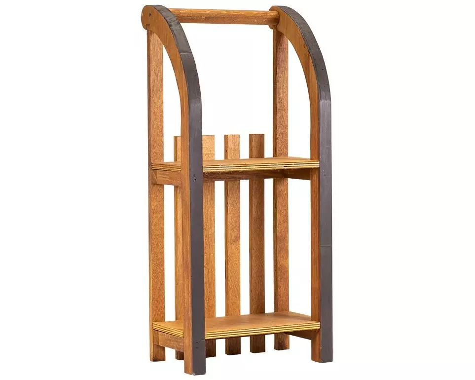 Kadastar Regal Schlitten L 62 x 27 cm, Braun