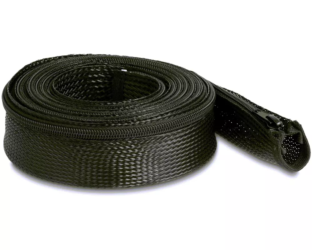 Delock Kabelschlauch 3 m x 50 mm, mit Reissverschluss, Schwarz