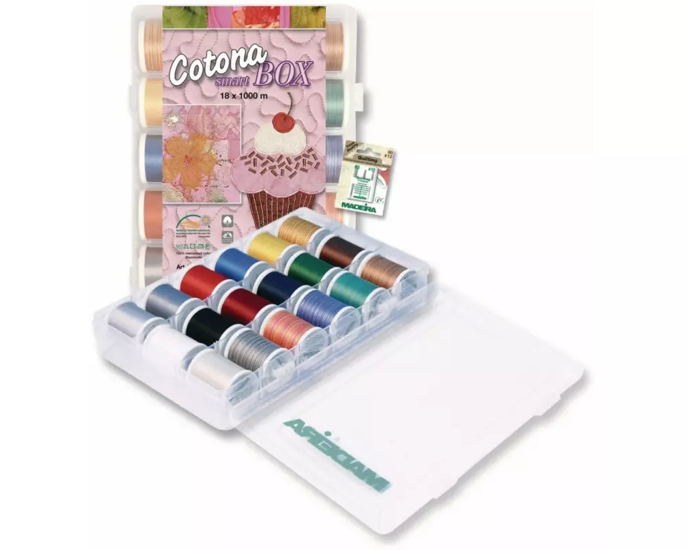 Madeira Stick- und Quiltgarn Cotona 50 Smartbox Mehrfarbig