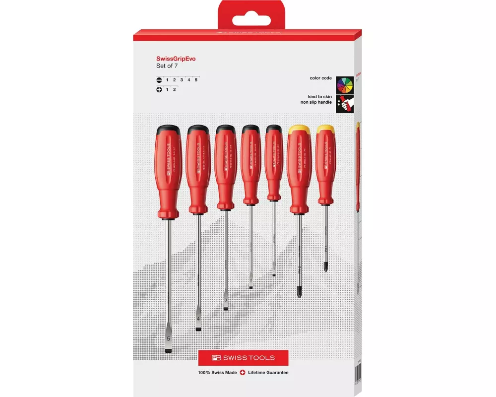 PB Swiss Tools Schraubenzieher-Set PB 38252.CBB Schlitz Phillips