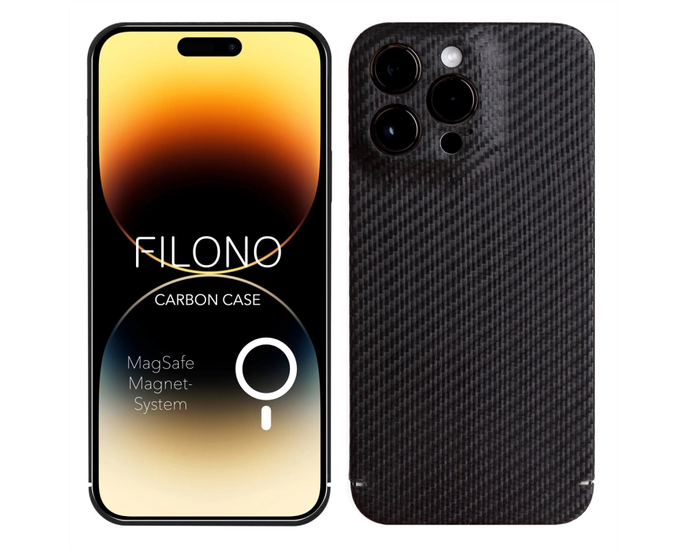 Filono Carbon Case iPhone 14 Pro Max, MagSafe kompatibel