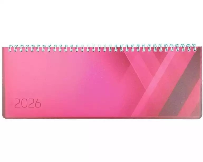 Simplex Tisch-Querkalender Colors 29 x 10.5 cm, 2026, Pink