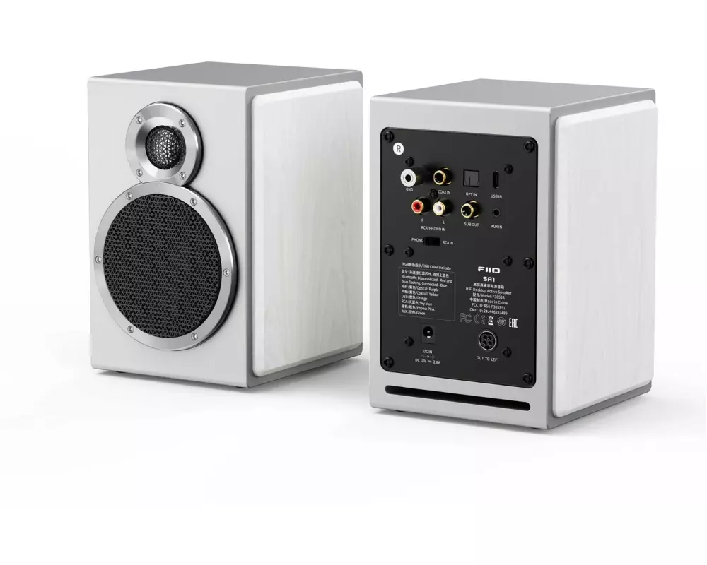 FiiO SA1 Aktiv-Lautsprecher (1 Paar) Silber/Weiss