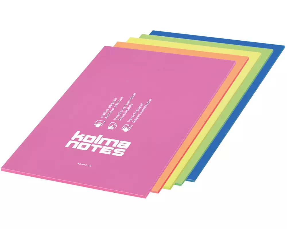 Kolma Notizzettel A5 Mehrfarbig, 50 Blätter