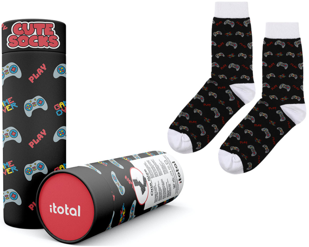 I-TOTAL Socken, Let's Play XL2826 schwarz