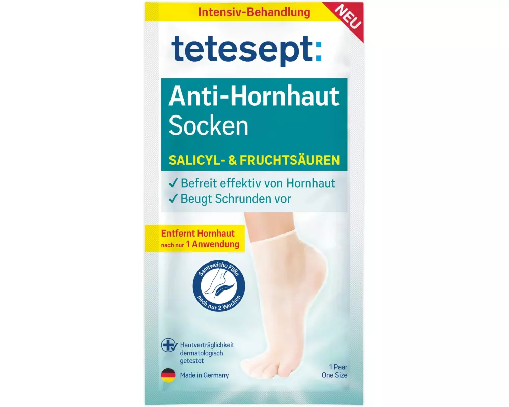 tetesept foot care Fuss-Socken Anti Hornhaut 1 Stück