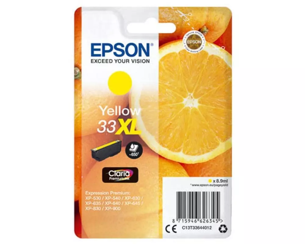 Epson Tinte 33XL / T33644012 Yellow
