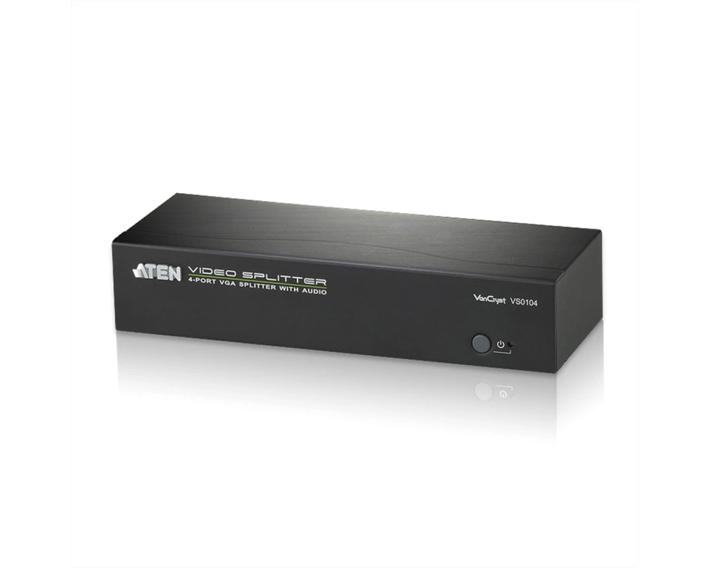 ATEN VS0104 VGA Video-Splitter, 450MHz, Audio, RS232, 4fach