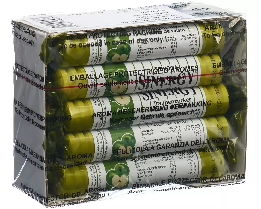 Sinergy Traubenzucker Apfel 15 x 40 g