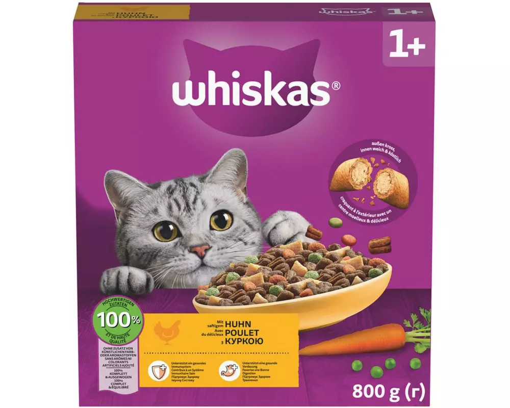 Whiskas Trocken Huhn Auswahl Junior 800g Huhn, Junior