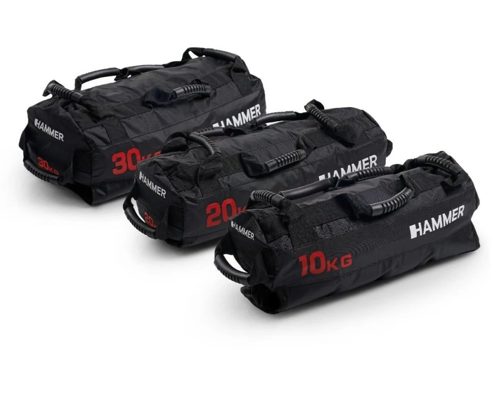 HAMMER Sandbag Competition 10 kg Oxford-Gewebe Schwarz Rot