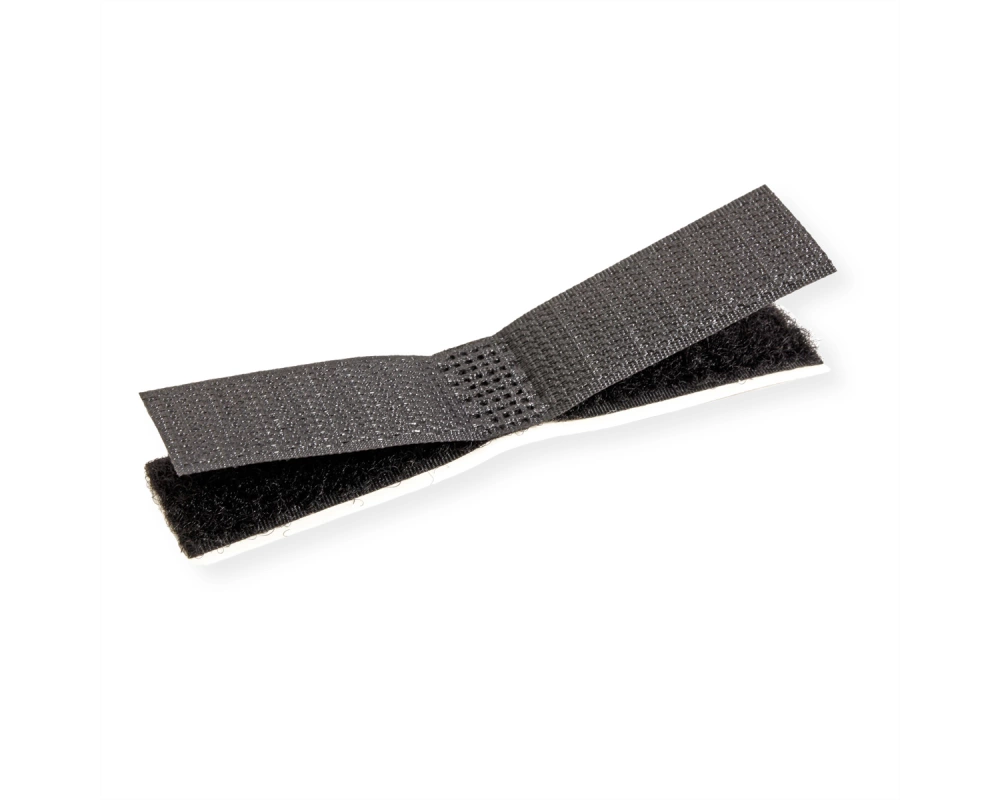 VELCRO ONE-WRAP Kabelflachverleger schwarz, doppelt, 20 x 100 mm