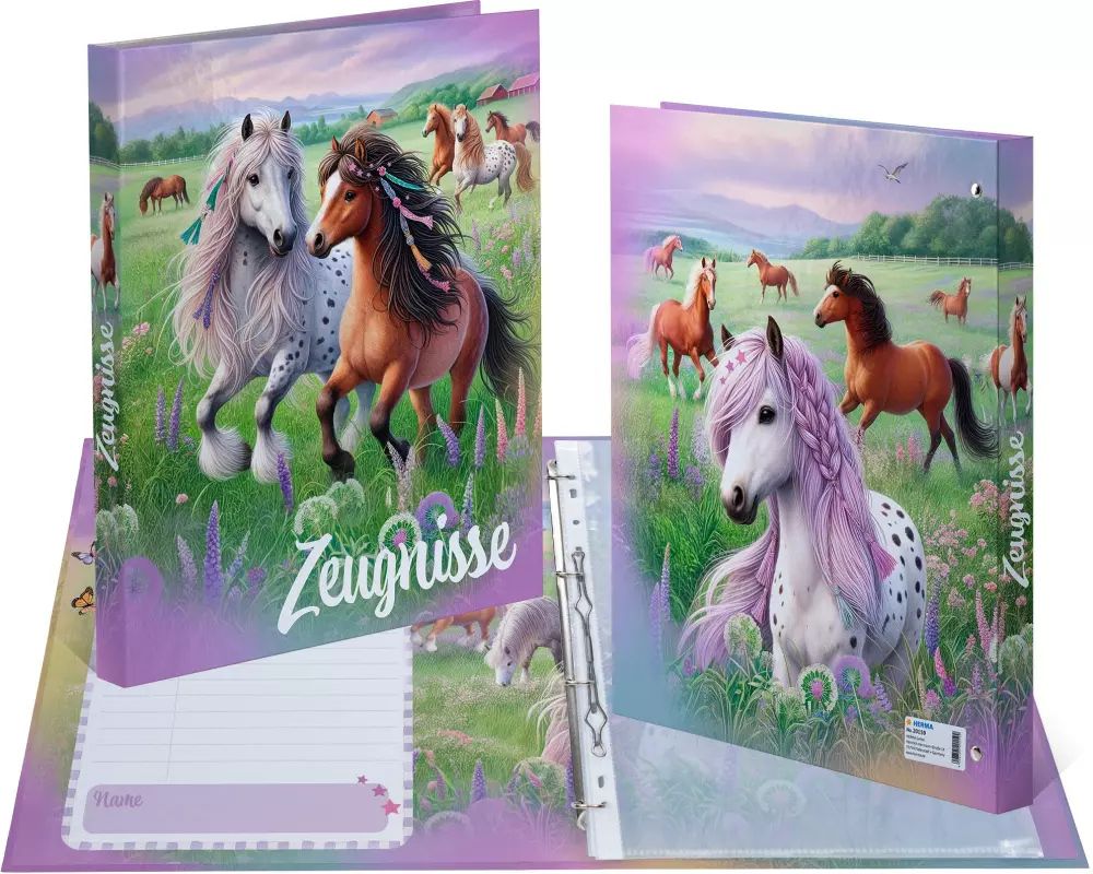 HERMA Ringbuch Zeugnis A4 Pferdewelt 1 Stück