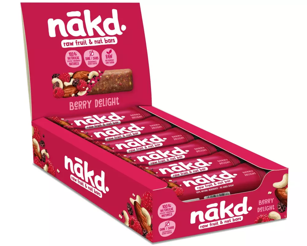 Nakd Riegel Beeren, 18 x 35 g
