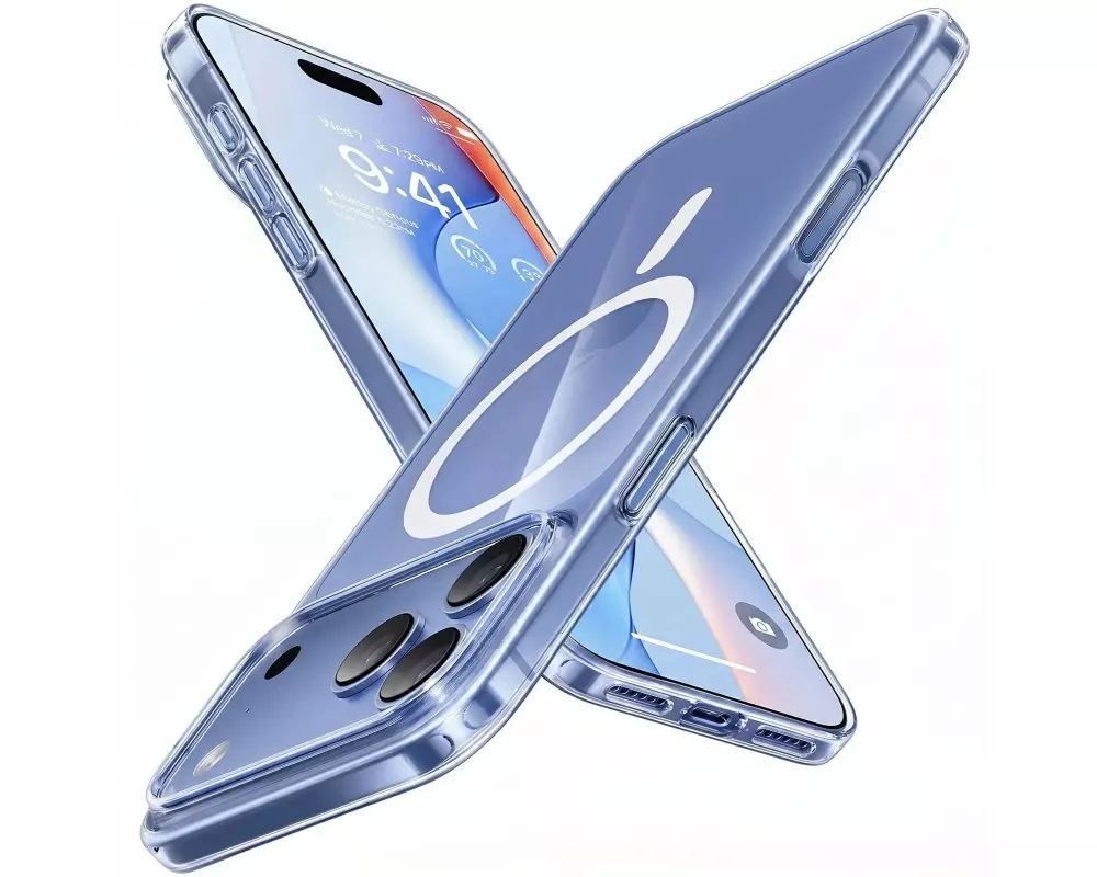 Torras OriginFit-Mag iPhone 18 Pro Max, Grey Hartes PC, Blau