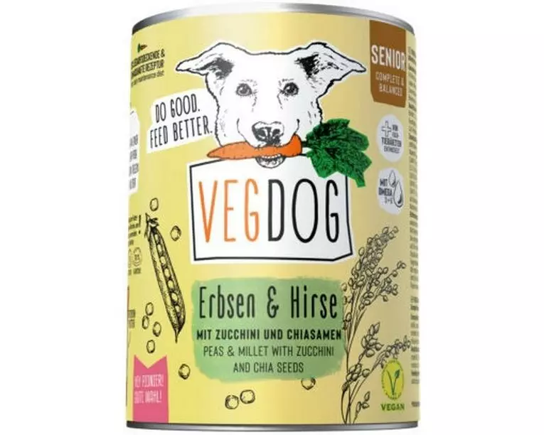 Vegdog Senior Erbsen + Hirse 400 g