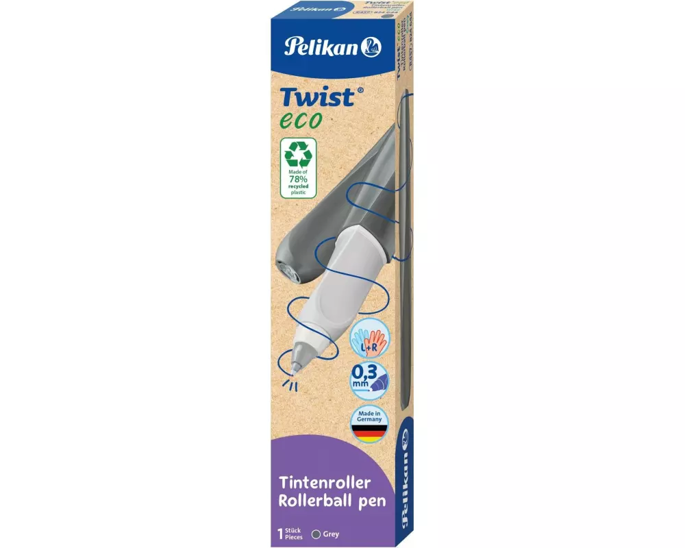 Pelikan Tintenroller Twist Eco Grey, 1 Stück