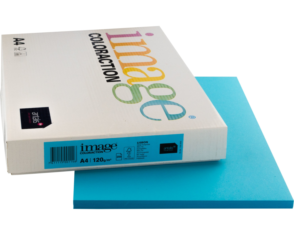 IMAGE COLORACTION Kopierpapier Lisbon A4 266680 königsblau, 120g 250 Blatt
