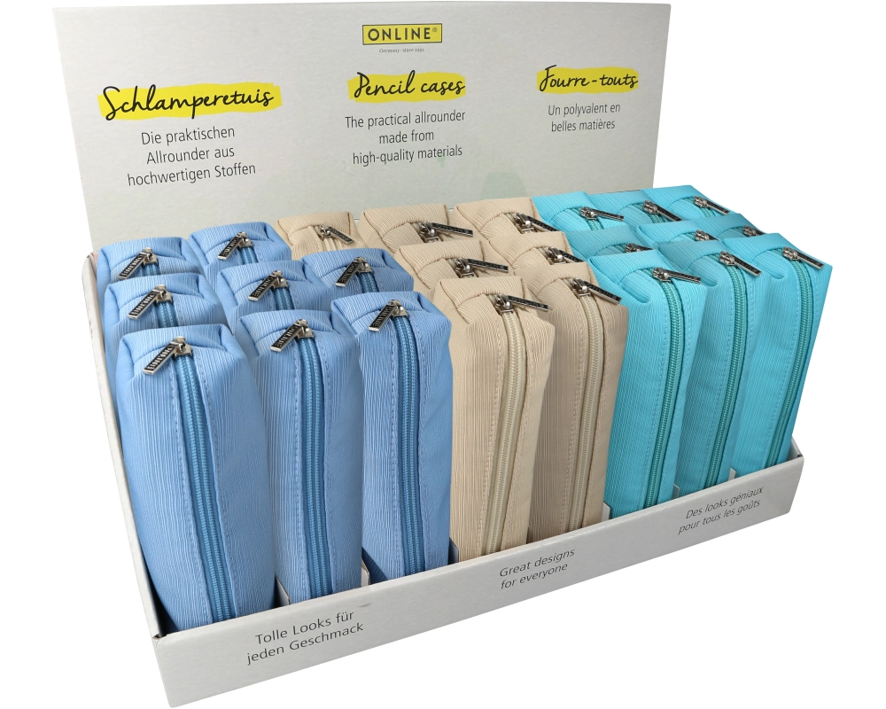 ONLINE Display Schlamperetui Retro 16968/24 sortierte Farben