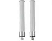 HPE Aruba ANT-2x2-2005 Antennas, Pair, 2.4GHz, 5dBi, Omni N-type, Direct Mount, Outdoor