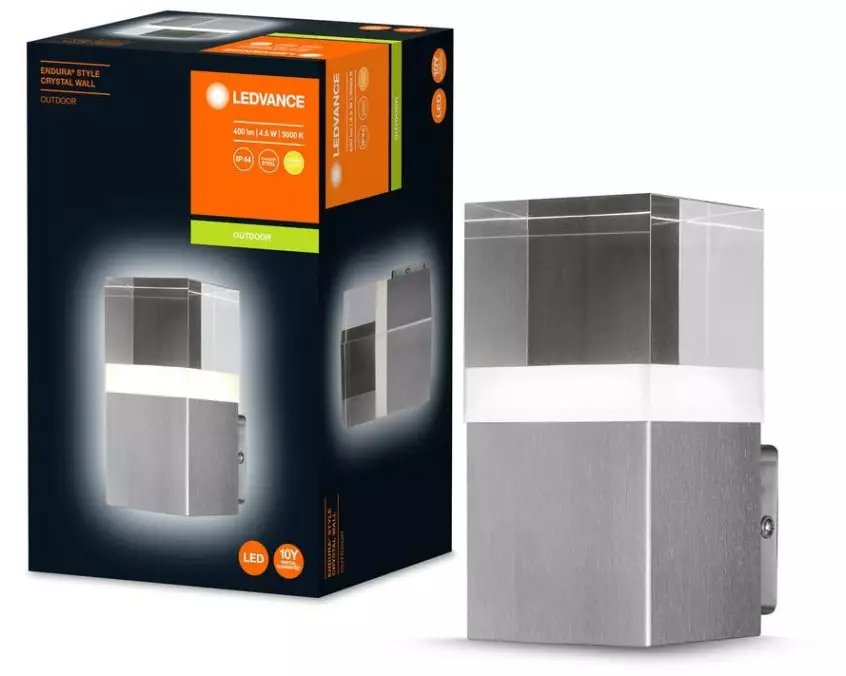 Ledvance Wandleuchte Endura Style Crystal Wall, 4.5W, 3000 K