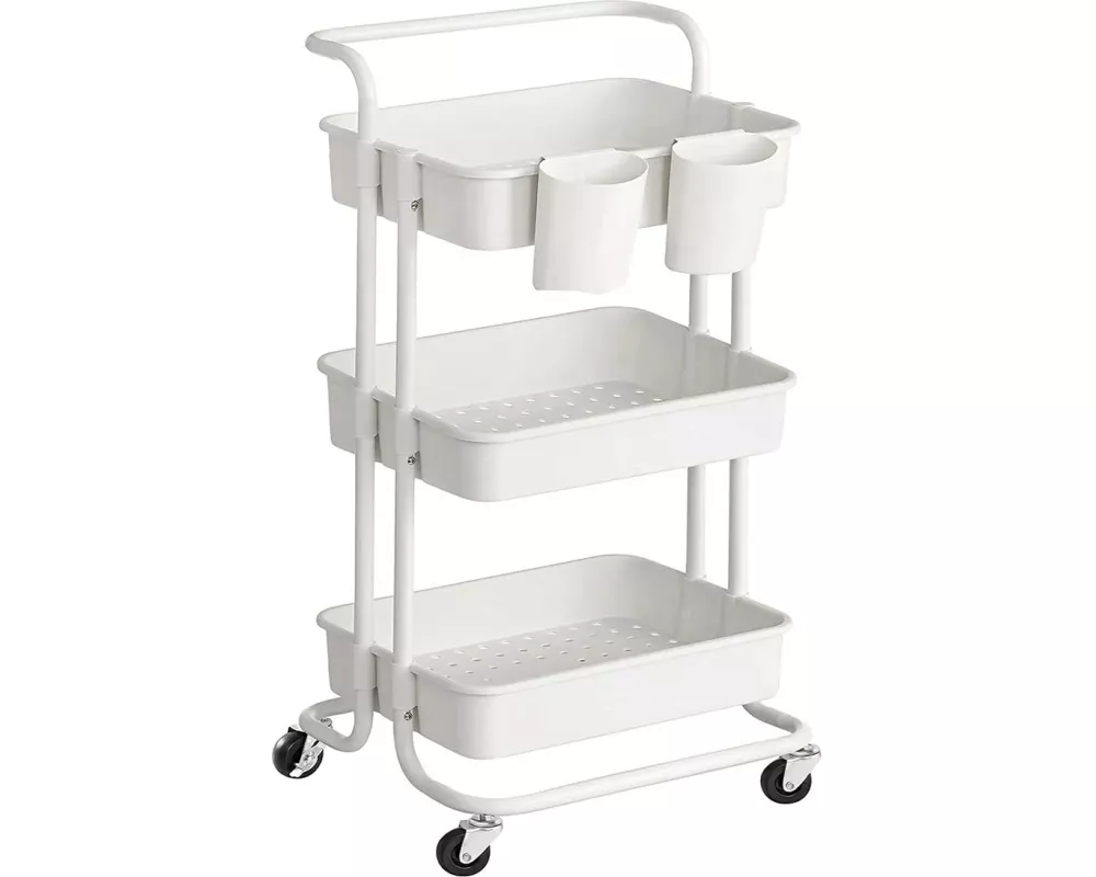 Songmics Regal mit 3 Ebenen Weiss