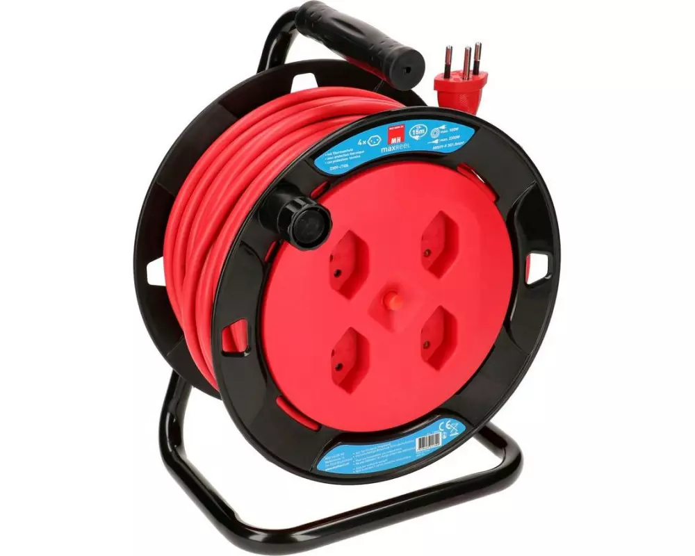 Max Hauri Kabelrolle V2 15 m Rot
