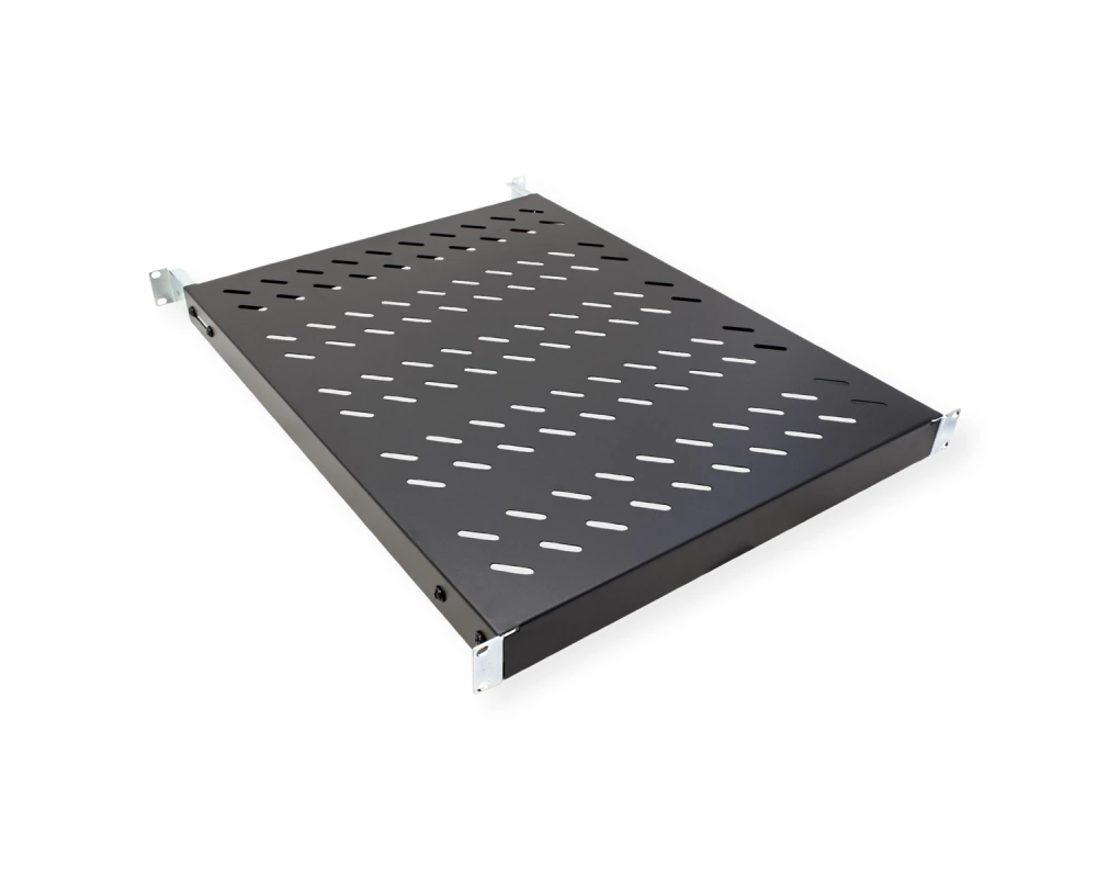 VALUE 19-Zoll-Fachboden 1HE tiefenvariabel, 440 x 568 mm, 50kg Traglast