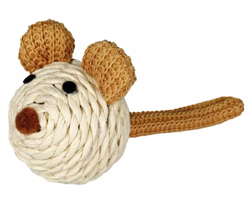 Trixie Katzen-Spielzeug Maus aus Papiergarn