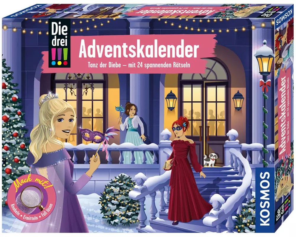 Kosmos Die drei !!! Adventskalender 2026 Detektiv-Rätsel & Gadgets