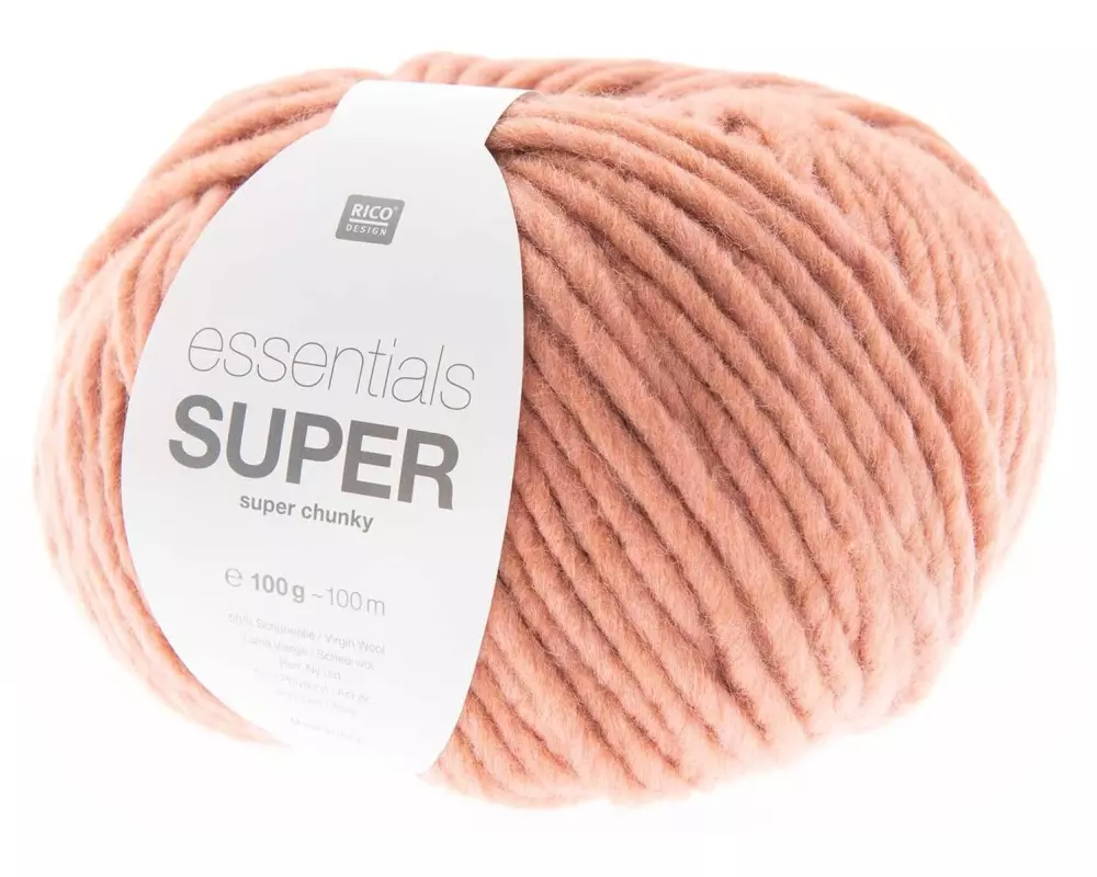 Rico Design Wolle Essentials Super Super Chunky 100 g, Altrosa
