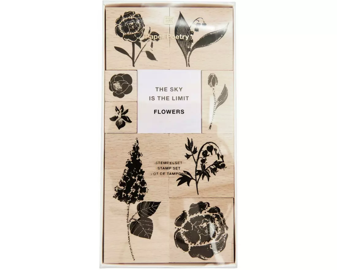 Rico Design Stempelset Blume, Beige