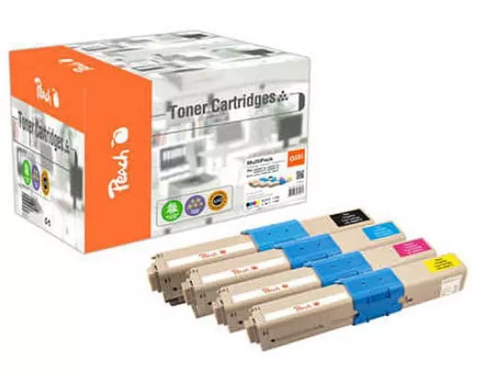 Peach Toner OKI 4650871x Magenta/Yellow/Black/Cyan