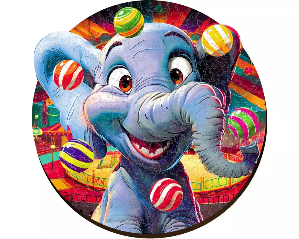 Escape Welt Holz-Puzzle Elefant