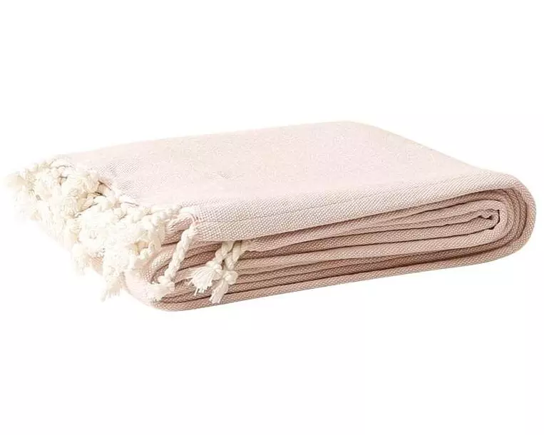 Esmée Baumwolldecke Rosa