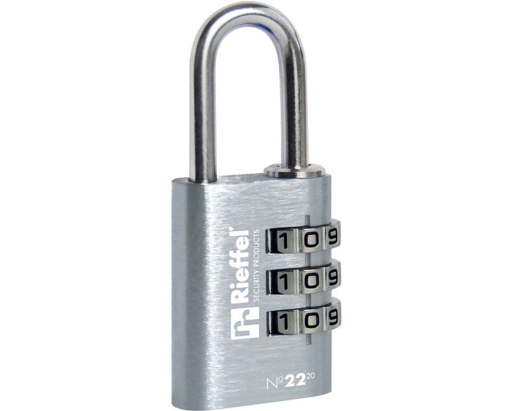 RIEFFEL SWITZERLAND Zahlenschloss Nr.22 20mm 22/20SILB silber
