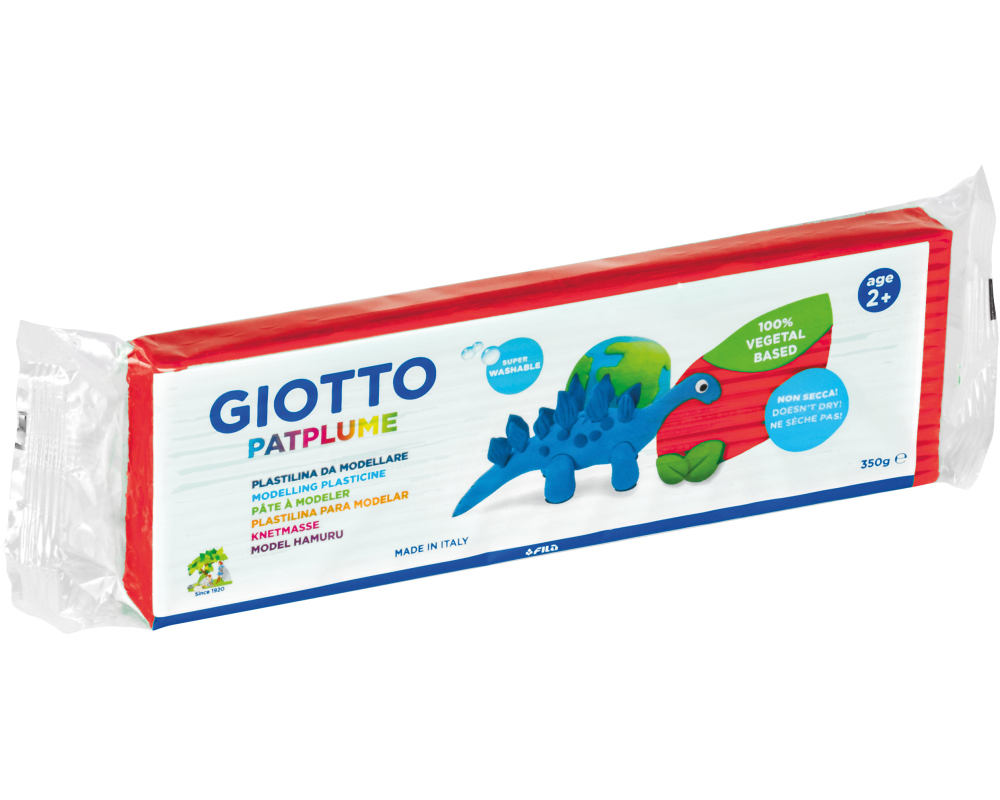 GIOTTO Knete Patplume 350g 510102 red