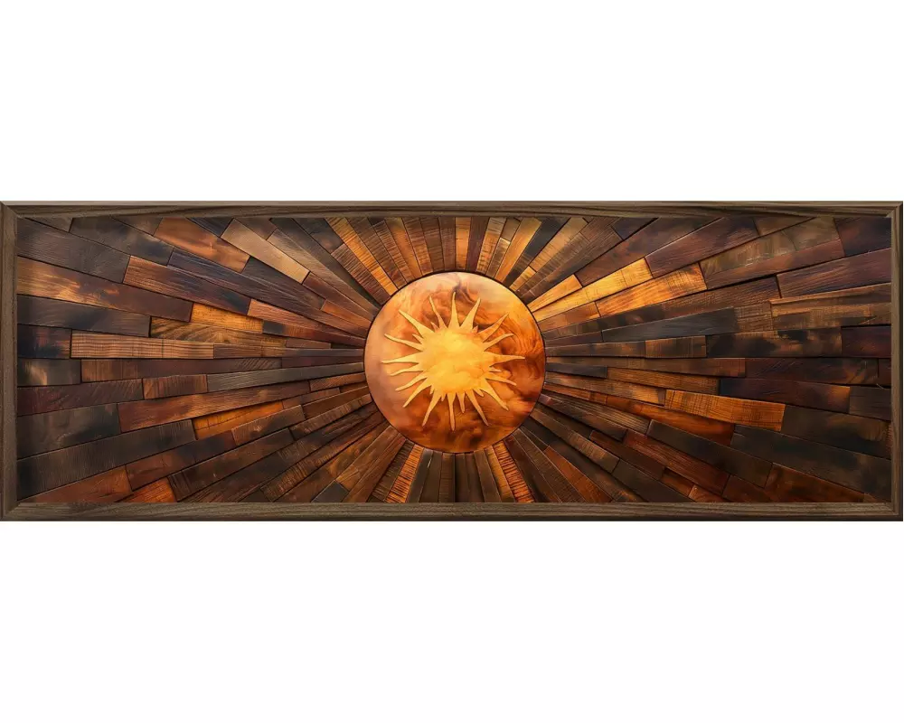 Wallxpert Bild The Sun 120 x 40 cm