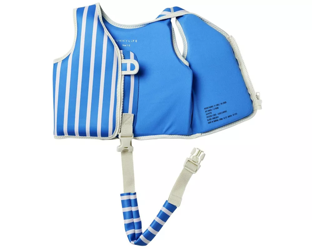 Sunnylife Float Vest 1-2 Tino the Tiger Blue