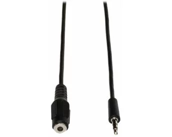 EATON TRIPPLITE 3.5mm Mini Stereo Audio Extension Cable, for Speakers and Headphones, M/F, 10 ft. 3.05m