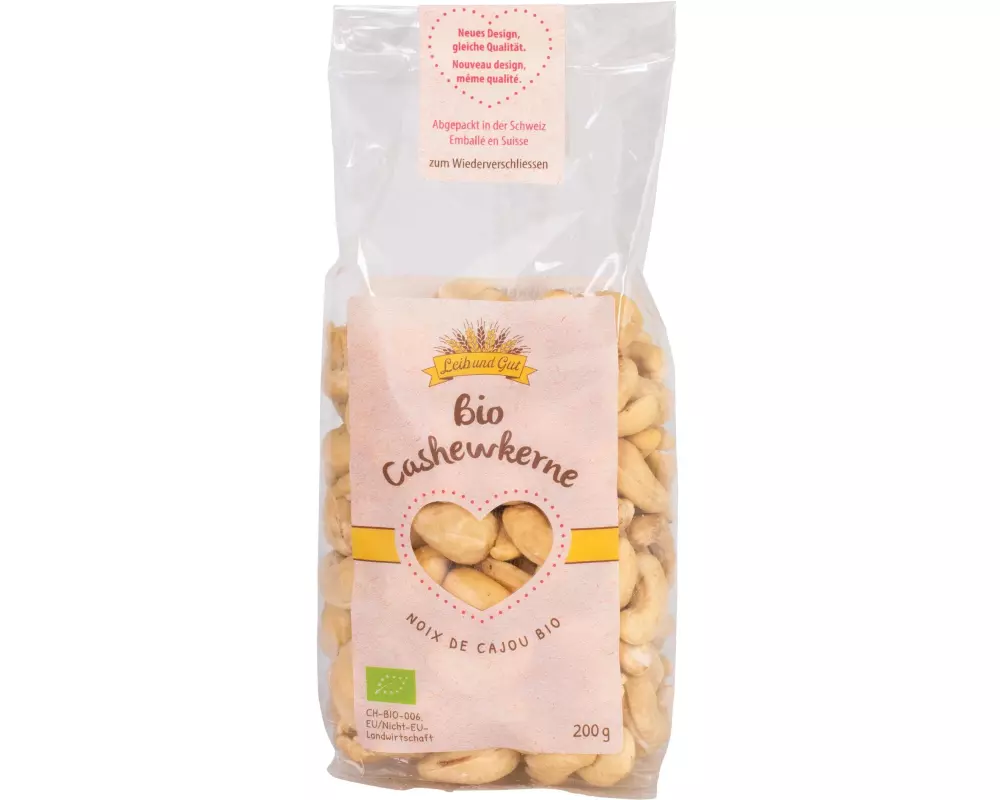 Leib und Gut Bio Cashewkerne 200 g