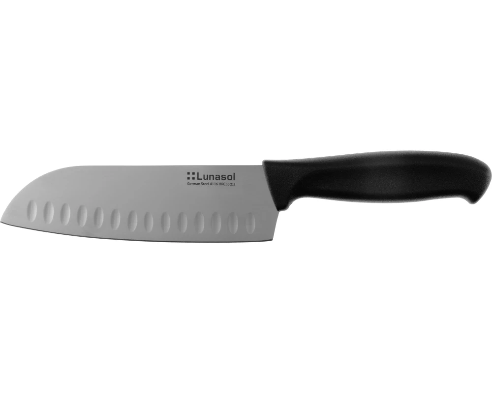 Lunasol Santokumesser Basic 17.8 cm Schwarz