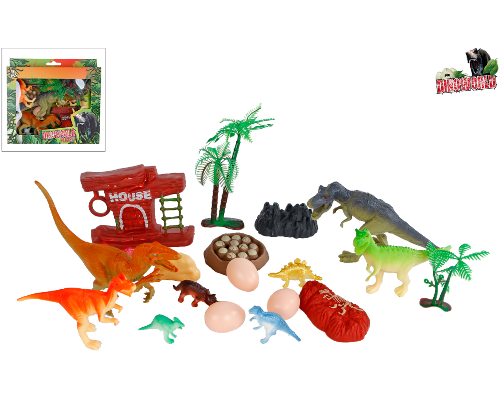 ROOST Spielset Dino 570402 19-teilig