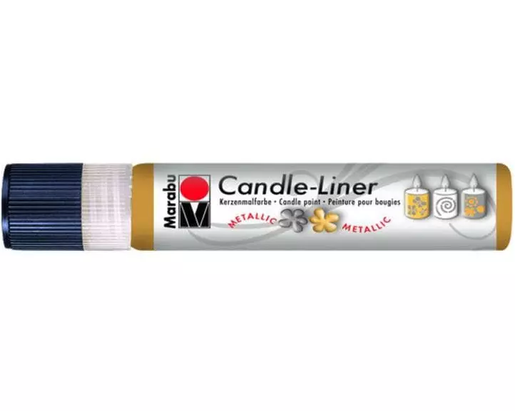 Marabu Kerzenmalfarbe Candle-Liner 25 ml, Gold