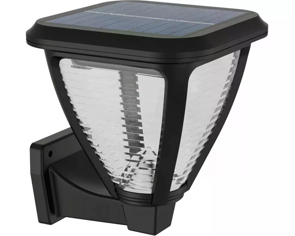 Philips Solar Vapora Wandleuchte, Lichtsensor, 2700K, schwarz