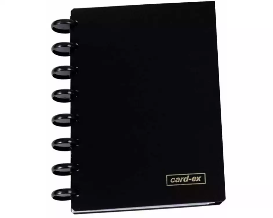 Adoc Ringbuch Card-Ex A5, Schwarz